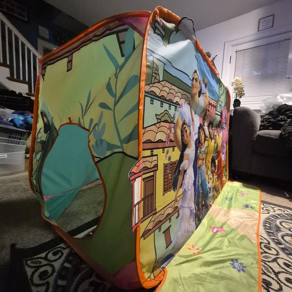 Colorful Play Tent with Cartoon Characters